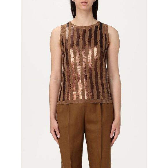 Max Mara Top Woman Tobacco
